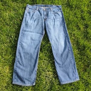 Levi's men's 569 straight leg blue denim jeans 40